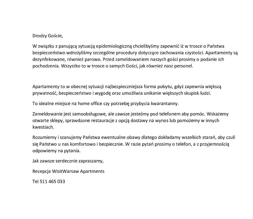 New, Targowa 21 By Visitwarsaw Apartments